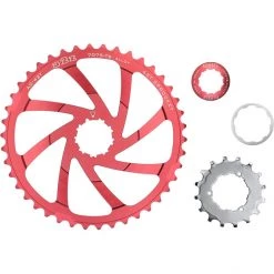 A2z Pignons Kit De Conversion 42 Dents 10 Vitesses Pour Shimano, Rouge