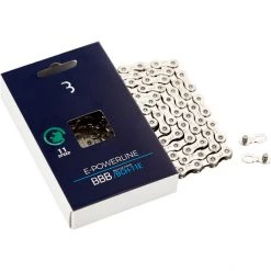 Bbb Chaînes E-Powerline E-Bike BCH-11E Chaîne De Vélo 11 Vitesses, Argent