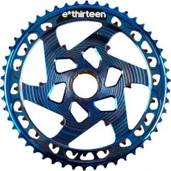 E-thirteen Pignons Helix Race Pignon Supérieur Aluminium 12 Vitesses, Bleu