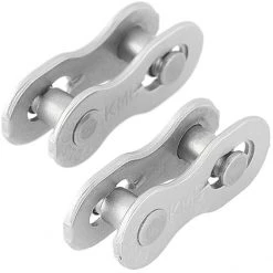 Chaînes 9NR EPT Attache Rapide 2 Jeux Campagnolo/Shimano/Kmc 9 Vitesses, Argent