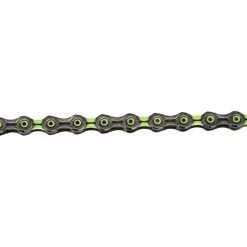 Kmc Chaînes X11 SL DLC Super Light Chaîne De Vélo 11 Vitesses 118 Maillons De Chaîne, Noir/vert -Pignons Soldes Boutique kmc x11 sl dlc super light bicycle chain 11 speed 118 chain links black green 3