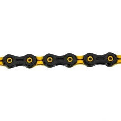 Kmc Chaînes X11 SL DLC Super Light Chaîne De Vélo 11 Vitesses 118 Maillons De Chaîne, Noir/jaune -Pignons Soldes Boutique kmc x11 sl dlc super light kette 11 fach schwarz gelb 3
