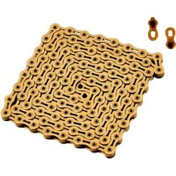 Kmc Chaînes X9SL Ti-N Chaîne De Vélo 9 Vitesses, Or