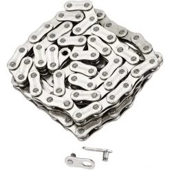 Kmc Chaînes Z1eHX Narrow Chaîne De Vélo E-Bike 1 Vitesse, Argent