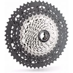 Miche Cassettes XM 12 Cassette Compatible Shimano 12 Vitesses, Noir/argent