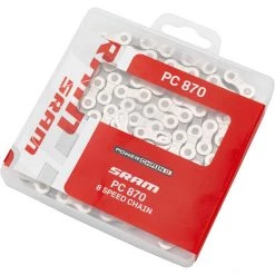 Sram Chaînes PC 870 Chaîne De Vélo 8 Vitesses, Argent