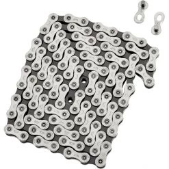 Sunrace Chaînes CN10A Chaîne 10 Vitesses 116 Maillons De Chaîne, Argent/gris