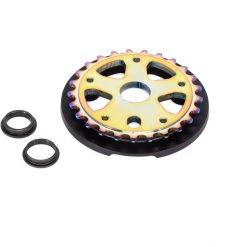 Wethepeople Pignons Paragon Guard Combo Plateau 25 Dents Oilslick, Bleu -Pignons Soldes Boutique wethepeople paragon guard combo chainring 25t oilslick black 3