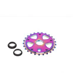 Wethepeople Pignons Paragon Guard Combo Plateau 25 Dents Oilslick, Bleu -Pignons Soldes Boutique wethepeople paragon guard combo chainring 25t oilslick black 5