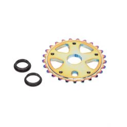 Wethepeople Pignons Paragon Guard Combo Plateau 25 Dents Oilslick, Bleu -Pignons Soldes Boutique wethepeople paragon guard combo chainring 25t oilslick black 6